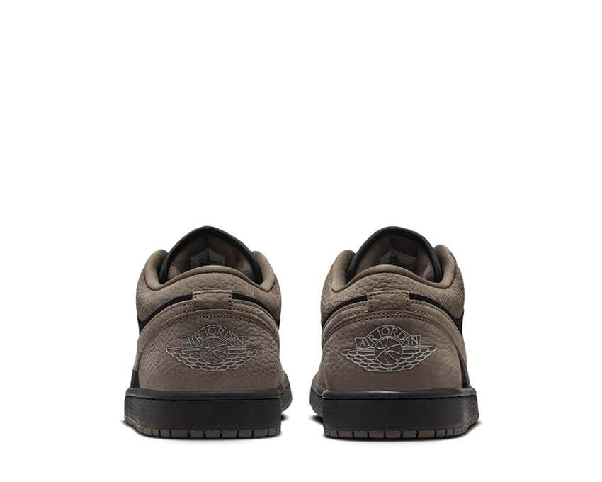 Air Jordan 1 Low SE Olive Grey Rückseite — Jumpman Ferse retro Basketball Herren