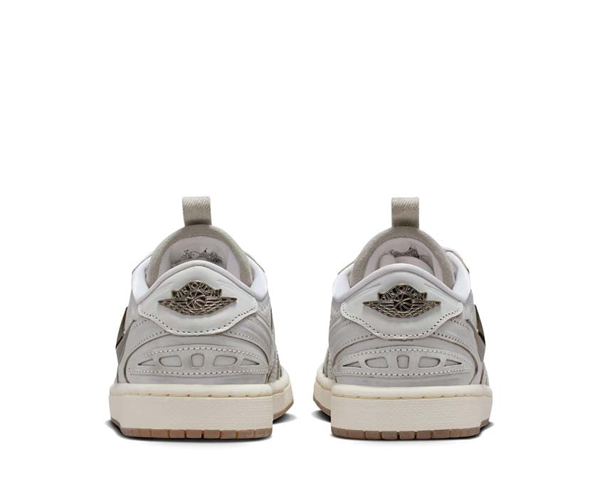 Air Jordan 1 Method of Made Low V3 Bianco Summit dettaglio — tomaia cuoio basketball culture donna