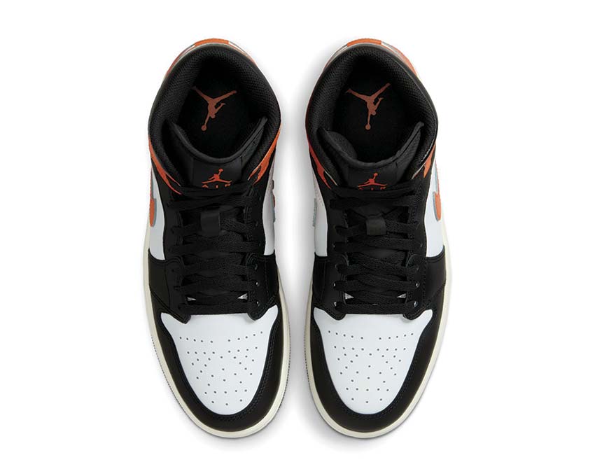 Air Jordan 1 Mid Starfish Orange — vue arrière sneaker homme retro
