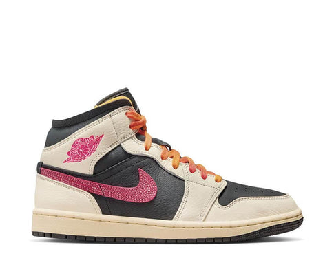 Air Jordan 1 Mid SE Edge W Flight Club Blanc — baskets femme basketball culture streetwear