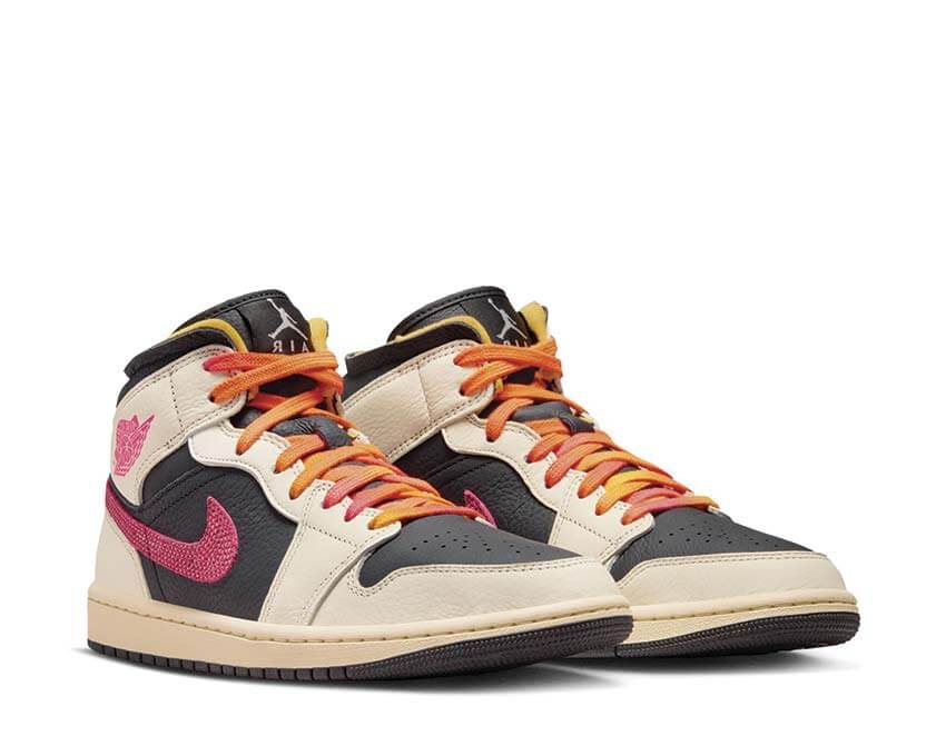 Air Jordan 1 Mid SE Edge W Flight Club semelle — basket mi-haute femme iconic