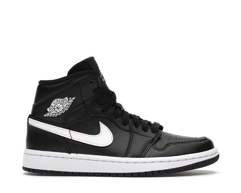 Jordan Air Jordan 1 Mid W Black White — men's sneaker mid top two-tone
