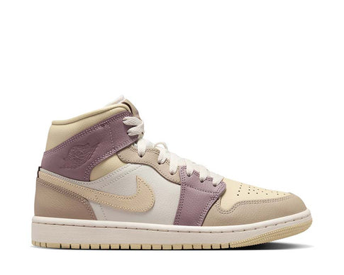 Jordan Air Jordan 1 Mid W Orewood Gold Khaki — sneaker femme beige doré