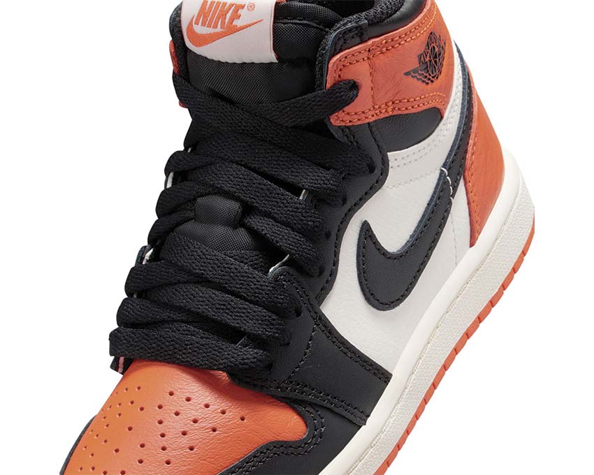 Air Jordan 1 Retro High OG PS Shattered Backboard — vue latérale noir sail starfish PS