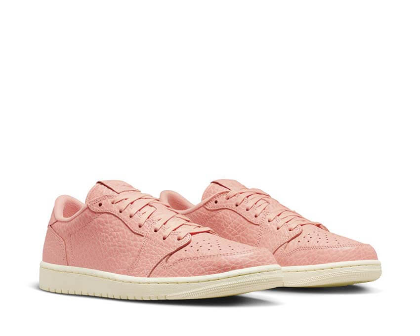 Air Jordan 1 Retro Low No Swoosh Arctic Orange — dessus chaussure orange Jordan Low