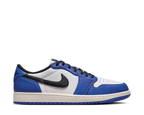 Air Jordan 1 Retro Low OG Game Royal White — sneaker homme cuir royal bleu