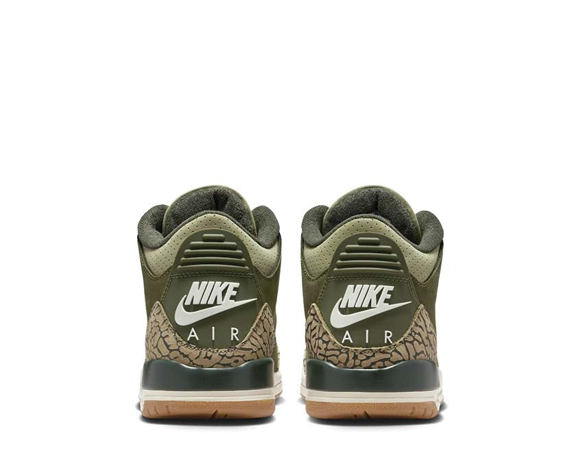 Air Jordan 3 Retro GS Sequoia vert kaki — arrière basket enfant iconic Jordan 3 streetwear