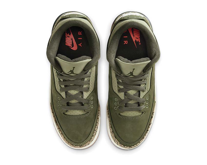 Air Jordan 3 Retro GS Sequoia vert kaki — dessus sneakers basketball culture retro hype