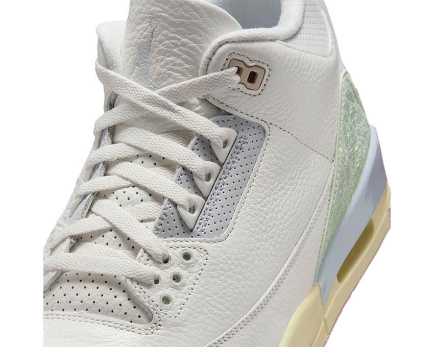 Air Jordan 3 Retro OG Spring Is In The Air vue latérale — elephant print blanc