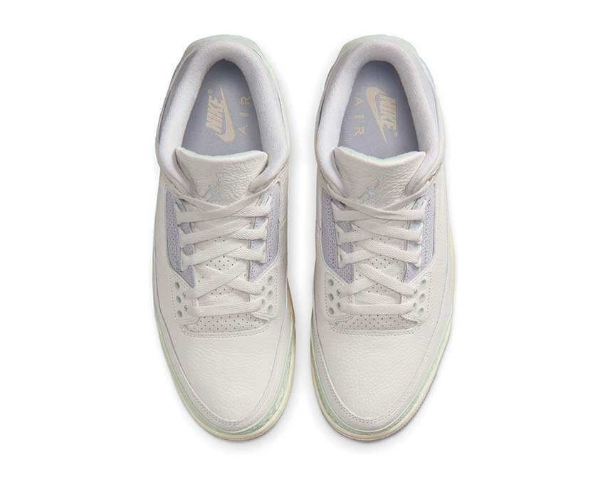 Air Jordan 3 Retro OG Spring Is In The Air — vue trois quarts blanc spring