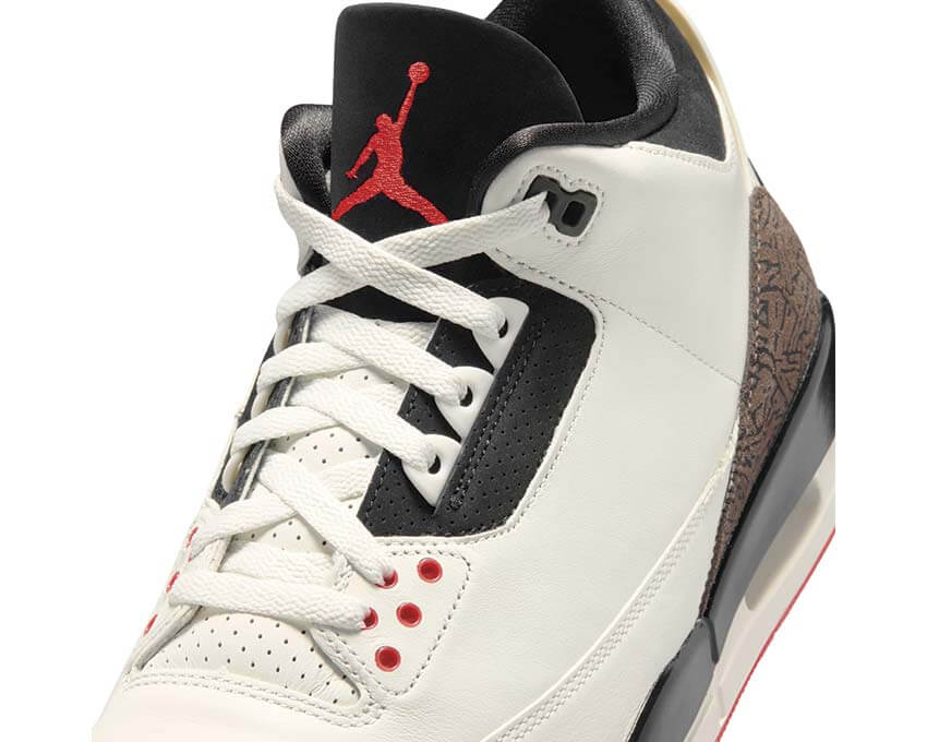 Air Jordan 3 Retro OG World's Best Dad vue latérale — elephant print gris