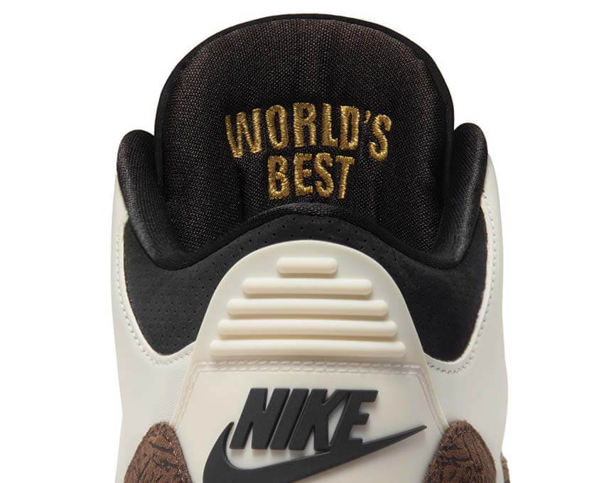 Air Jordan 3 Retro OG World's Best Dad — vue trois quarts OG blanc