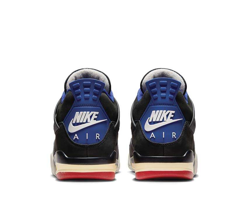 Air Jordan 4 Retro Rare Air détail — filet latéral mesh gris granite