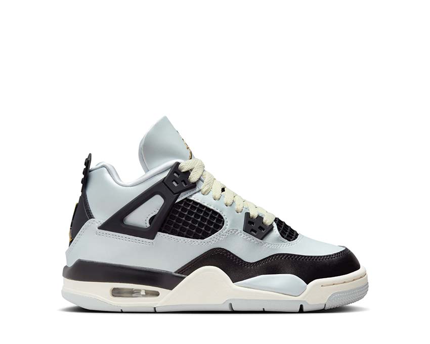 Air Jordan 4 Retro GS Pure Platinum Gold — kids sneaker gold platinum Jordan 4
