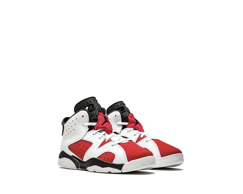 Air Jordan 6 Retro PS White Carmine Black — vue latérale tige cuir blanc rouge carmin
