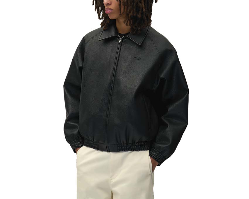 Arte Basic Leather Jacket Seitenansicht — Unisex-Lederjacke klassischer Schnitt