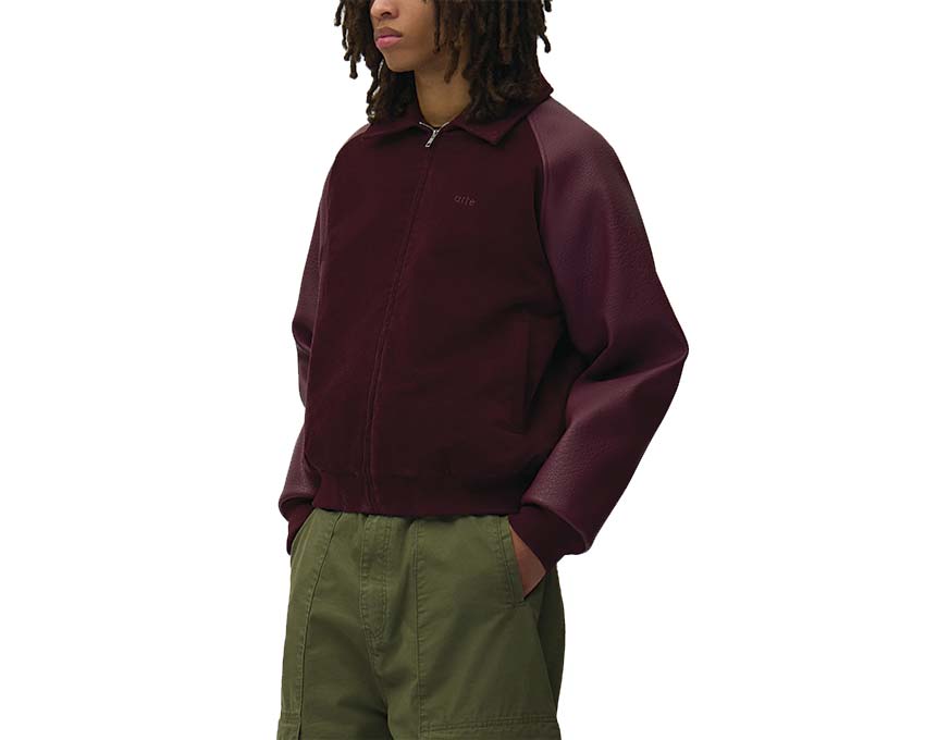 Arte Varsity Jacket detail — embroideries and patches varsity jacket