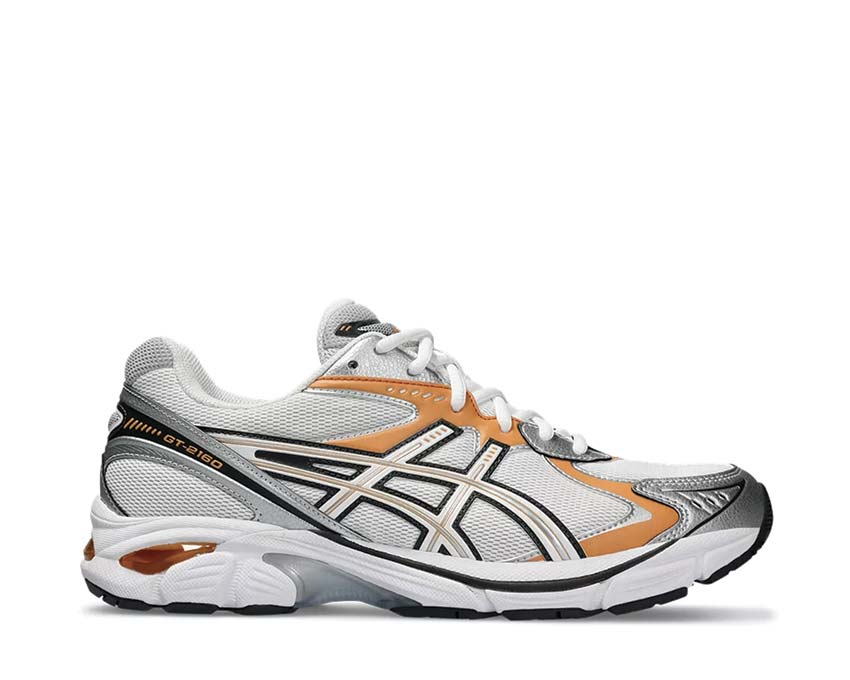 Asics GT-2160 White/Orange Lily — running rétro homme stabilité et amorti