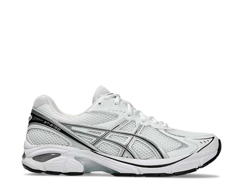 Asics GT-2160 Pure Silver White/Pure Silver — men's retro running shoe stability and cushioning