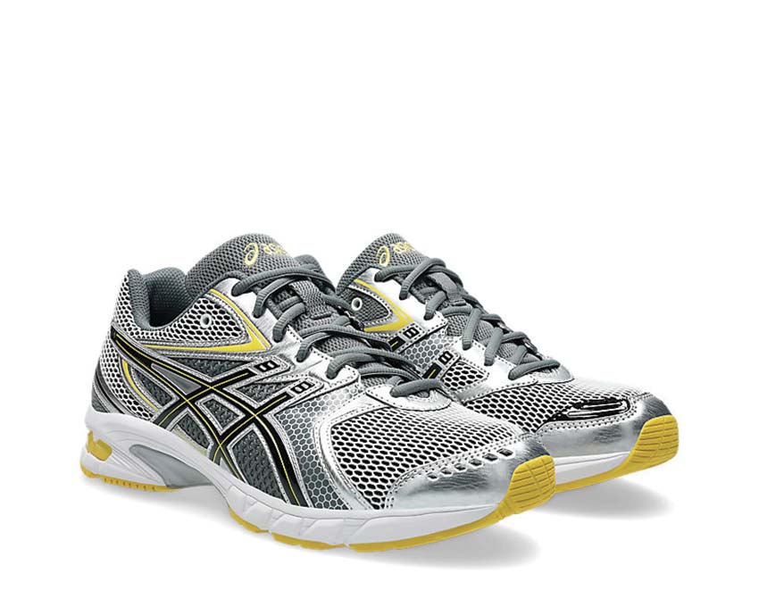 Asics Gel-DS Trainer 14 White/Tai-Chi Yellow vue latérale — profil racing léger
