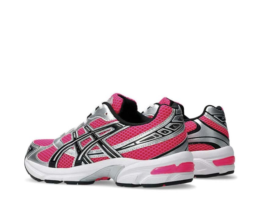 Asics Gel 1130 Neon Pack Pink détail — mesh et suède pink neon
