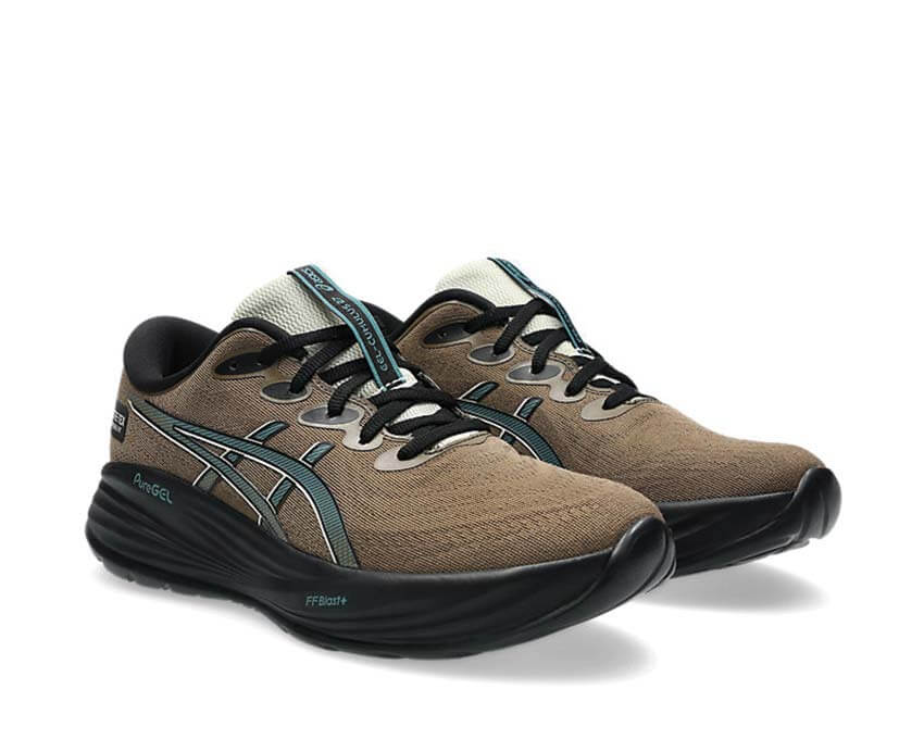 Asics Gel Cumulus 27 GTX Clay Canyon vue latérale — tige Gore-Tex respirante