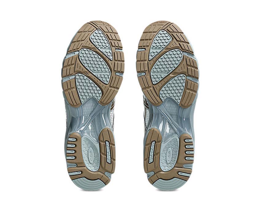 Asics Gel DS Trainer 14 Airy Blue/Clay Canyon arrière — amorti GEL talon