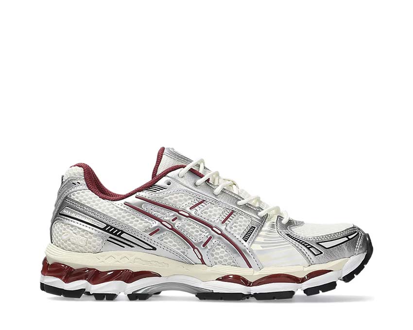 Asics Gel Kayano 12.1 Cream/Pure Silver — running femme amorti Gel premium