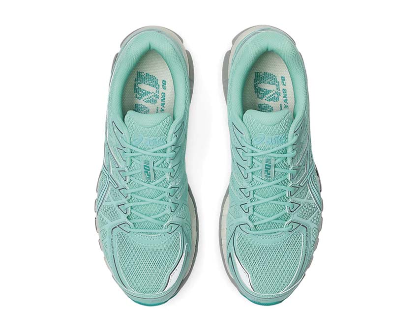Asics Gel Kayano 20 Lite-Show Fresh Ice détail — matériaux réfléchissants