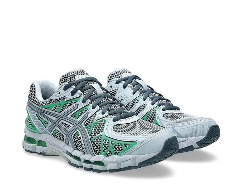 Asics Gel Kayano 20 Cilantro vue latérale — tige mesh respirante