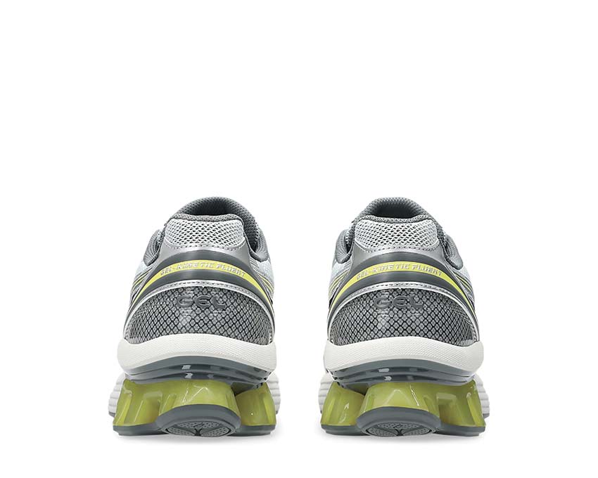 Asics Gel Kinetic Fluent Glacier Grey détail — mesh et overlay structurant noirfonce.eu