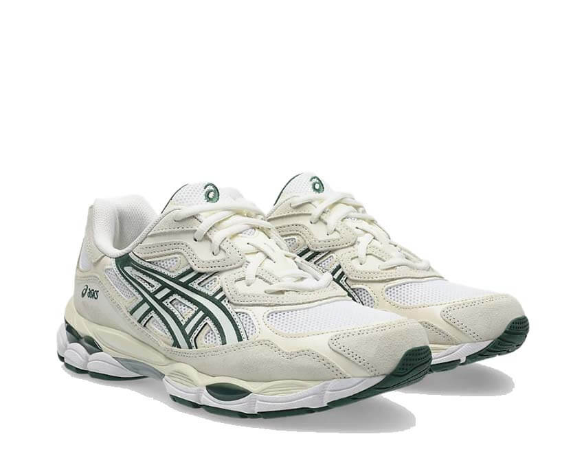 Asics Gel NYC Forest Night vue latérale — tige mesh vintage