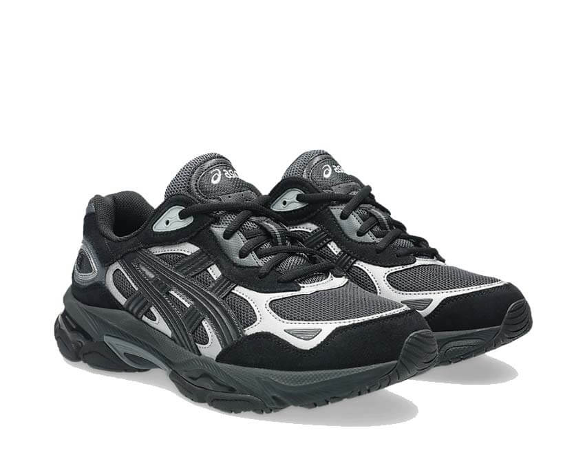 Asics Gel NYC 2.0 Graphite Grey vue latérale — tige mesh vintage modernisée