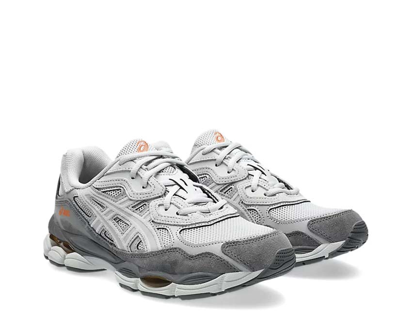 Asics Gel NYC Cloud Grey/Cement Grey vue latérale — tige mesh vintage