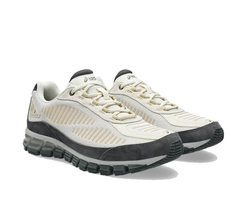 Asics Gel Quantum 360 AMP Cream vue latérale — tige mesh fermé noirfonce.eu