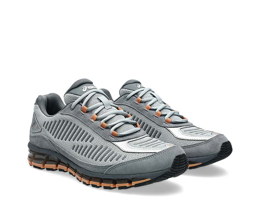 Asics Gel Quantum 360 I Amp Piedmont Grey Seitenansicht — minimalistisches Mesh-Obermaterial