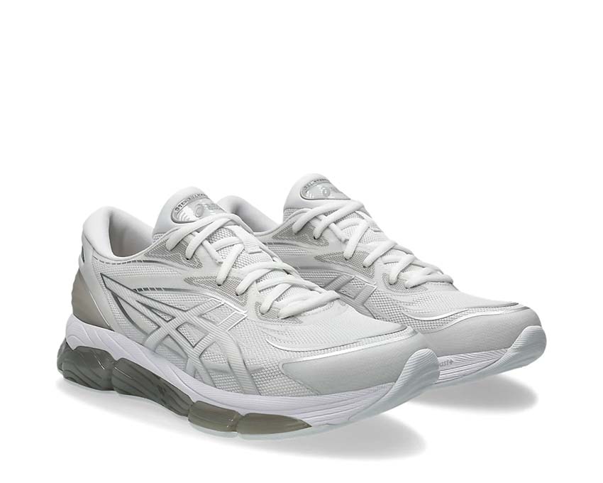 Asics Gel Quantum 360 VIII White/Pure Silver vue latérale — tige mesh respirante