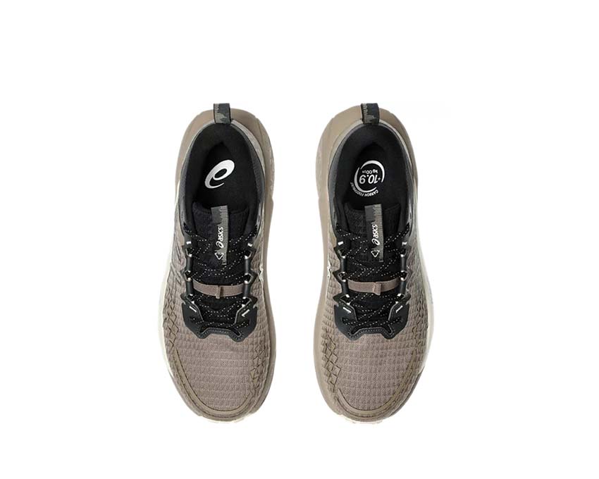 Asics Gel Trabuco 13 Taupe Grey / Black détail — mesh robuste trail | noirfonce.eu