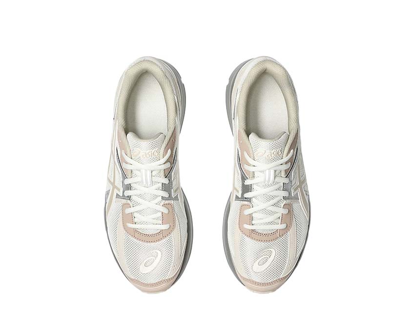 Asics Jog 100S Cream/Feather Grey arrière — amorti talon rétro Jog