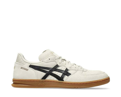 Asics Skyhand OG Oatmeal/Black — women's running shoe lifestyle leather and mesh upper