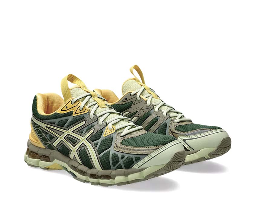 Asics UB10-S Gel Kayano 20 Kiko Kostadinov Hunter Green/Jade Seitenansicht — Kollaboration Design