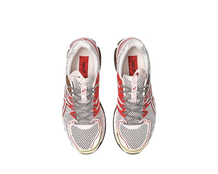 Asics UB9-S Gel Kayano 20 Kiko Kostadinov Crystal Pink/Classic Red rear view — Gel collaboration cushioning