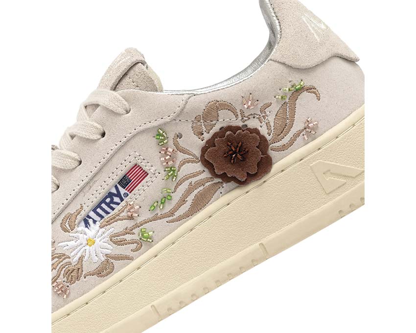 Autry Dallas Low W Floral Multicolor vue latérale — cuir multicolore Autry Dallas femme