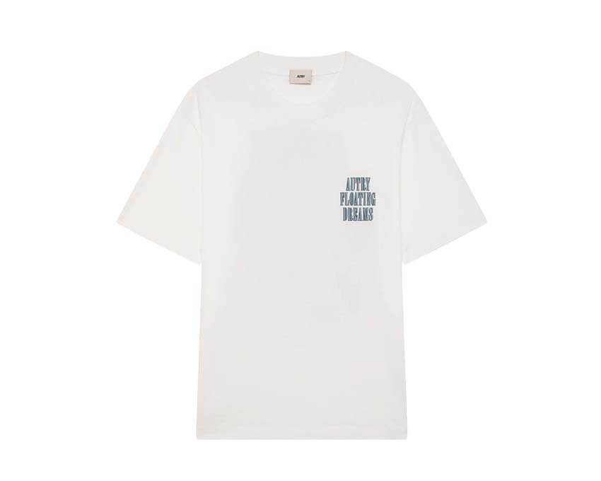 Autry T-Shirt Floating Dreams Blanc — t-shirt graphique coton premium lifestyle italien