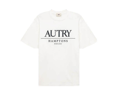 Autry T-Shirt Hamptons House Logo Blanc — t-shirt logo coton premium lifestyle Autry