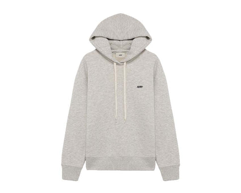 Autry Jersey Melange Hoodie — marl jersey hoodie embroidered logo premium streetwear