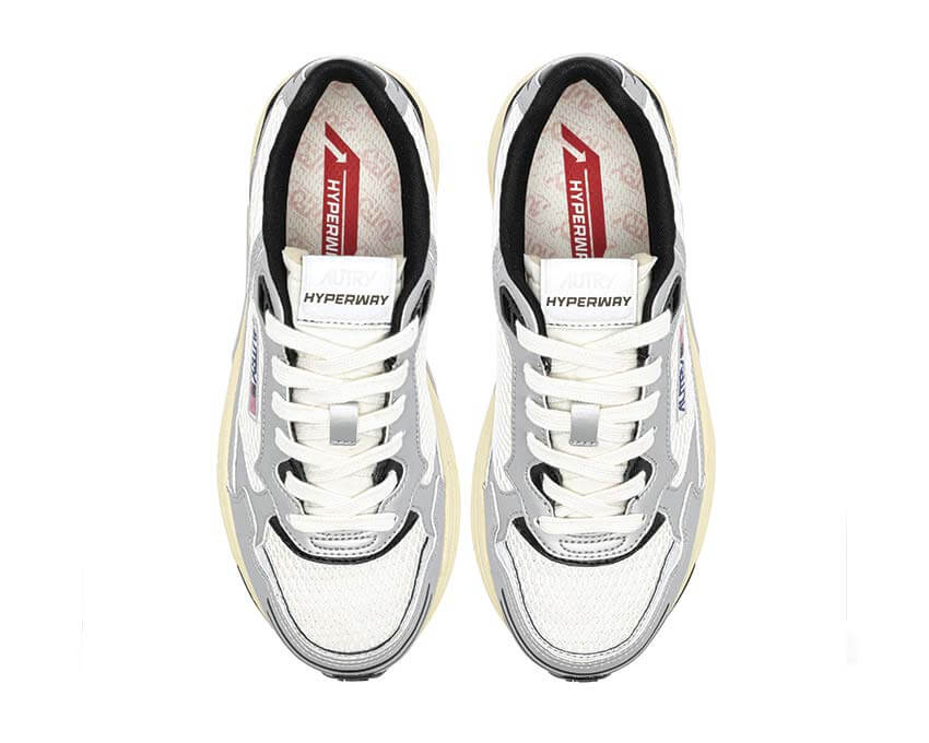 Autry Hyperway Low Silver dos — talon Hyperway Low mesh argenté