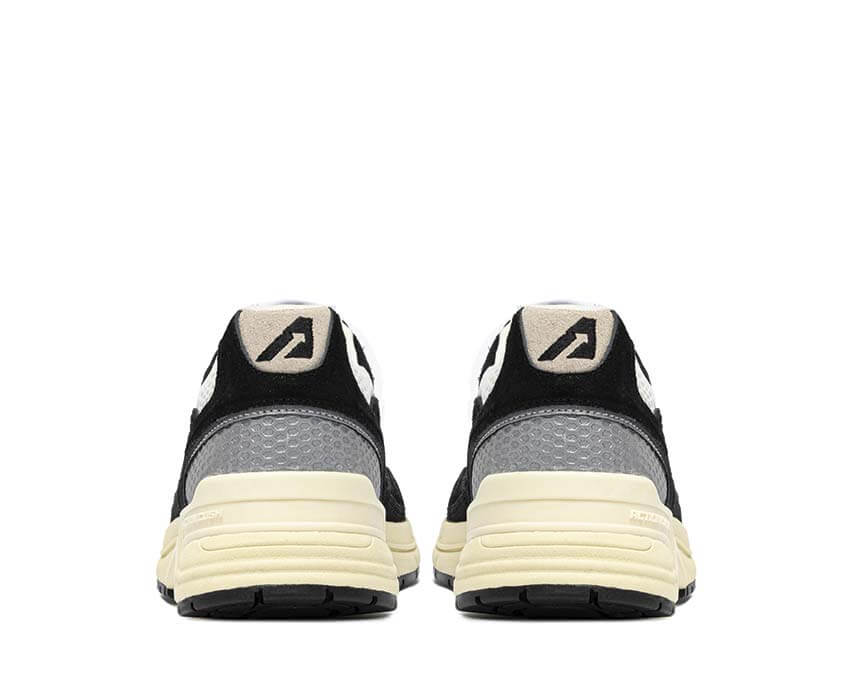 Autry Hyperway Low Black détail — mesh noir logo Autry argenté Hyperway