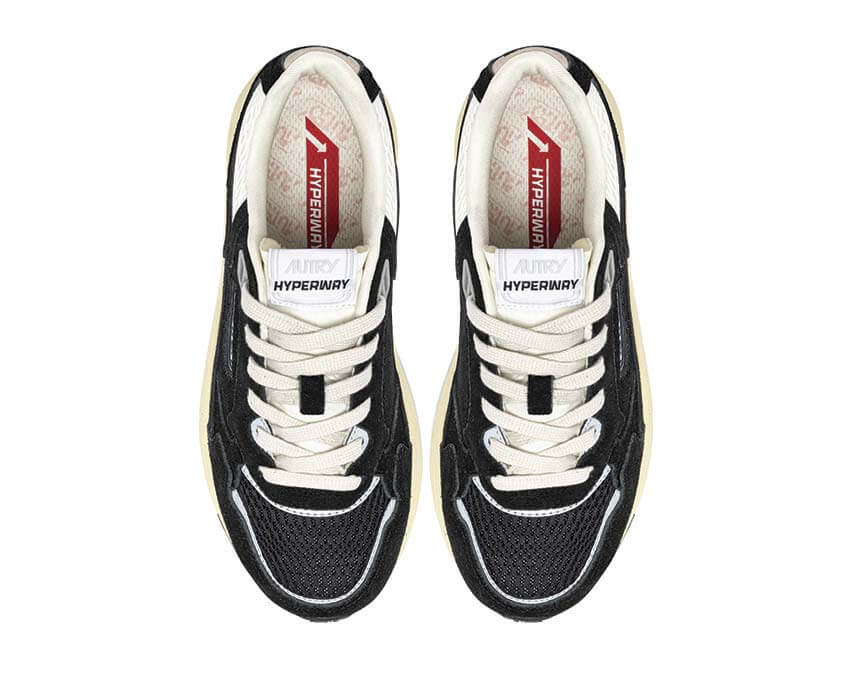 Autry Hyperway Low Black dos — talon Hyperway Low mesh noir silver