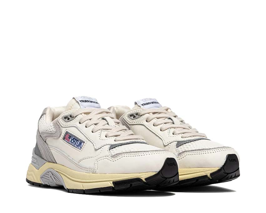 Autry Hyperway Low Blanc/Gris semelle — semelle Hyperway amortissante